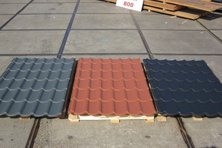 Dakpanplaten matte coating div. kleuren