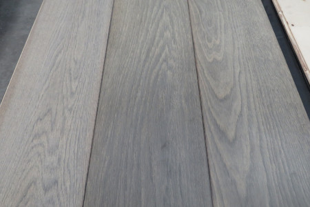 58m² Eikenhouten vloer Cotton Mill Pale Grey 15/4x220mm