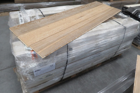 63m² Eikenhouten vloer Antik Oak Smoked White Patina 15/4x189mm