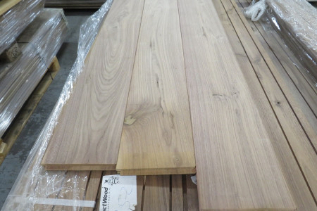 72m² Walnoot massief rustiek houten vloer 20x160mm