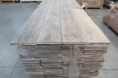 84m² Eikenhouten vloer Slate Grey 15/4x220mm